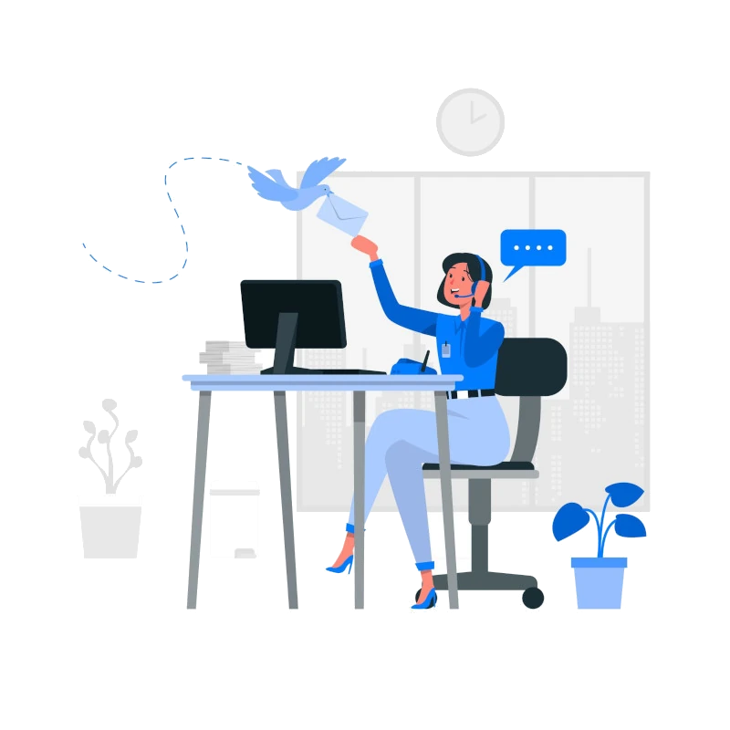 Contact form illustration